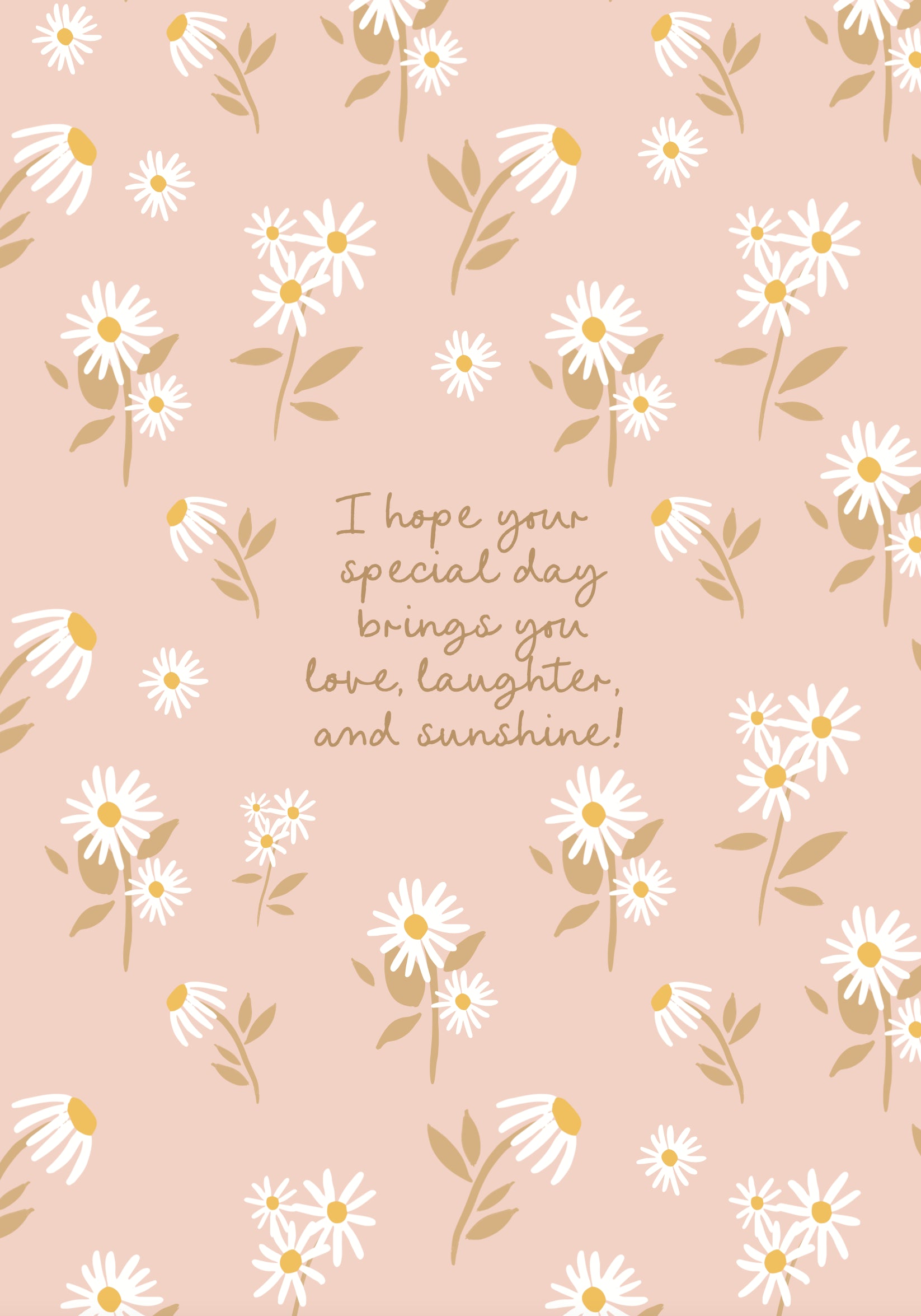 Greeting Card SUNSHINE - DAISY FEILD